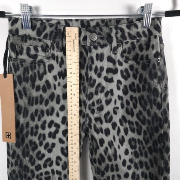 NWT KSUBI Black Leopard Skinny Jeans Wild Noir Pockets‎ WFA22DJ015 Size 26 - Picture 6 of 12